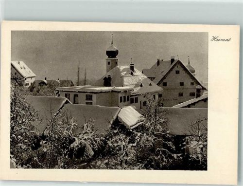 7214 Grüsch Seewis - Heimatbilderserie Kirche Winter