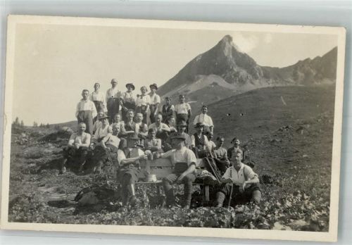 8750 Riedern 1918 Foto AK Turnverein auf dem Drusberg Ort handschriftlich