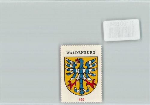 4437 Waldenburg - Vignette Wappen Kaffee Hag ca 1920-1940 Waldenburg