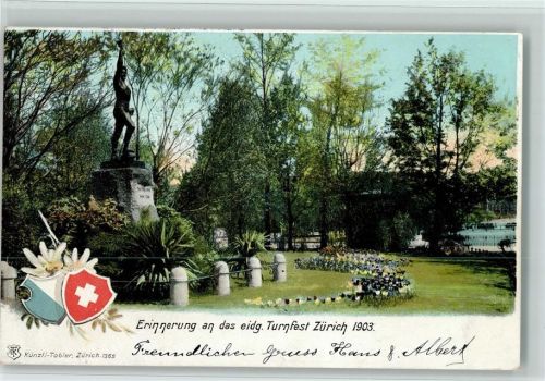 8000 Zürich 1903 - Erinnerung an das Turnfest 1903 Verlag Künzli-Tobler 1365