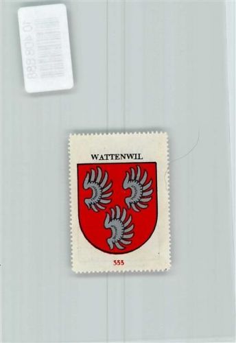3665 Wattenwil - Vignette Wappen Kaffee Hag ca 1920-1940 Flügel