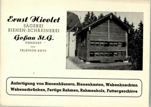 9200 Gossau SG Foto AK Fabrik Ernst Nicolet Sägerei