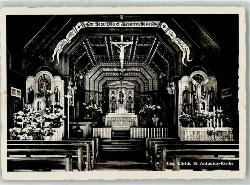 8132 Egg bei Zürich - St. Antonius Kirche Inneres
