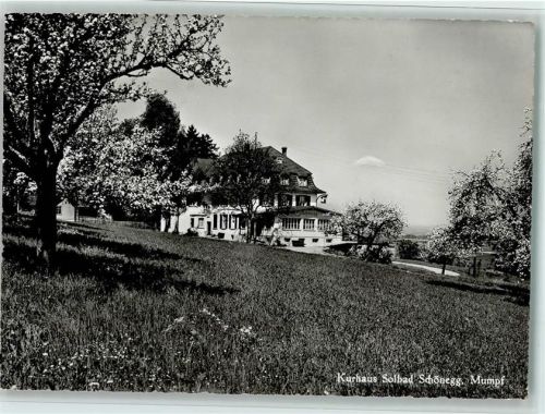 4322 Mumpf - Kurhaus Solbad Schönegg blühende Bäume