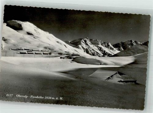 Oberalp 1951 Winter Bahnpost Zug 2661