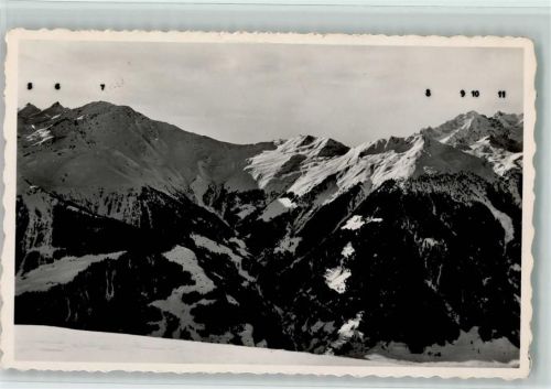 1936 Verbier - Panorama de la Ruinette sur Verbier