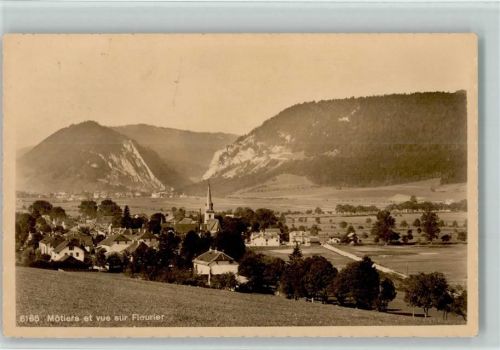 2112 Môtiers NE 1913 - Panoramaansicht