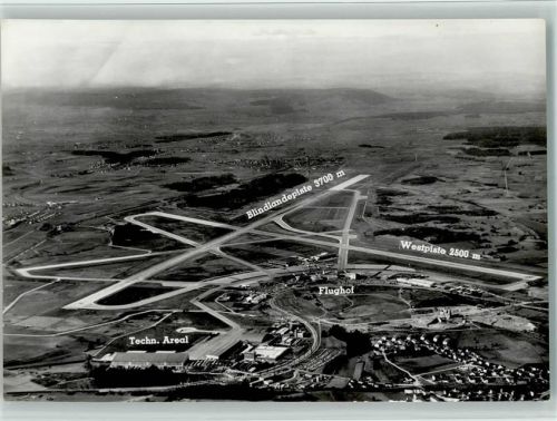 8302 Kloten 1957 - Luftbild , sehr gute Erhaltung AK