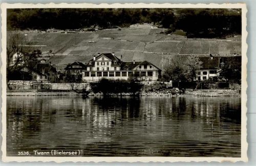 2513 Twann 1953 Foto AK Hotel Bären