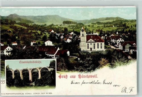 8344 Bäretswil 1901 - Eisenbahnbrücke