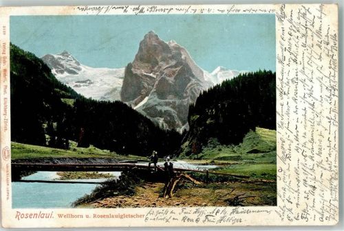 3860 Rosenlaui 1902 - Wellhorn Rosenlauigletscher