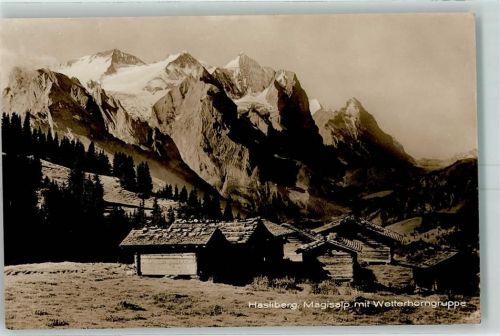 6085 Hasliberg Goldern - Mägisalp mit Wetterhorngruppe