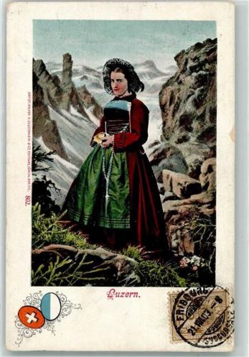 1903 - Luzerner Trachtenfrau
