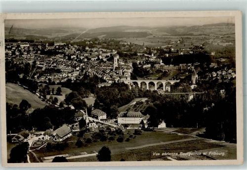 1722 Bourguillon 1947 - Vue aerienne Fribourg