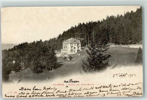 1452 Les Rasses 1902 Gebrauchsspuren Hotel du Mont Blanc