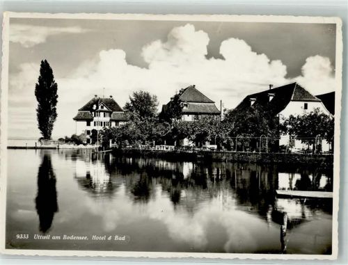 8592 Uttwil 1951 Foto AK Hotel Bad