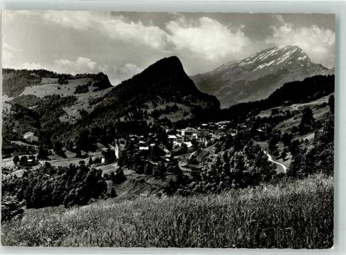 7212 Seewis Dorf Foto AK Valzenlner Haupt Calanda