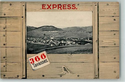 2710 Tavannes 1900 - Express Kiste als Postkarte - Verlag Guggenheim 1823