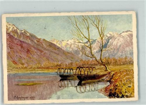 6573 Magadino Künstlerkarte sign E Zuppinger