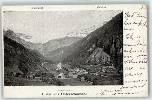 6465 Unterschächen 1899 - Klausenpass Clariden