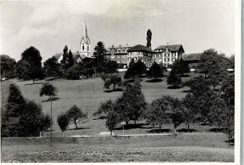 9225 St. Pelagiberg 1959 Foto AK Hotel Kurhaus Marienburg