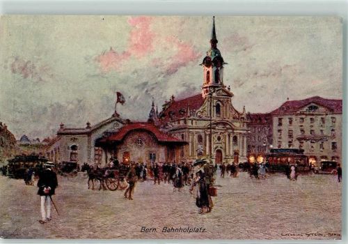 3000 Bern Berne - Bahnhofplatz sign. Stein