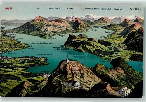 6374 Buochs - Vierwaldstättersee Vogelschau