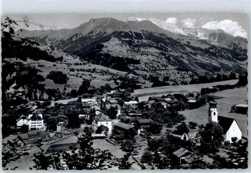 7235 Fideris - Blick gegen Luzein, Saaser Calanda