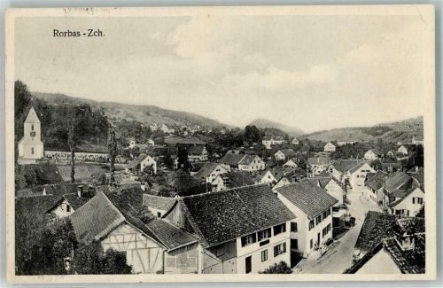 8427 Rorbas 1934 Gebrauchsspuren Bahnpost Zug 589