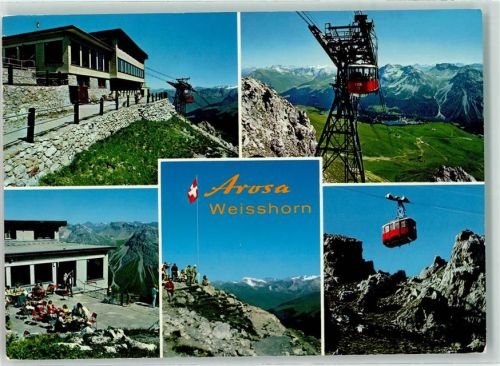 Weisshorn Arosa - Seilbahn Gipfel Station Hüttenstempel