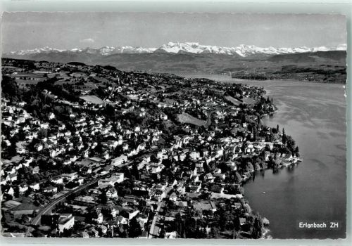 8703 Erlenbach ZH 1956 - Fliegeraufnahme AK