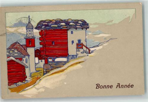 1323 Romainmôtier-Envy 1919 - Neujahr Ort lt. Stempel