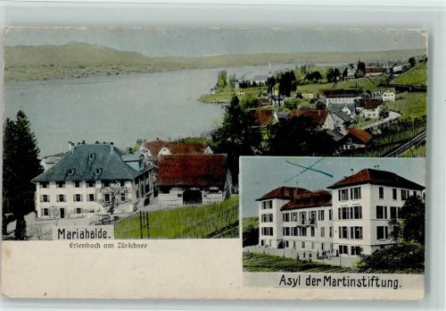 8703 Erlenbach ZH 1916 - Asyl der Martinstiftung Mariahalde Zürichsee
