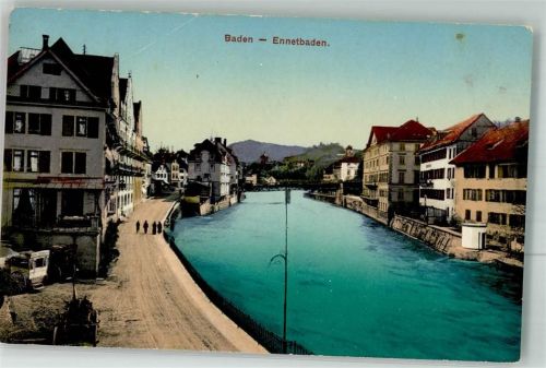 5408 Ennetbaden 1917 Foto AK