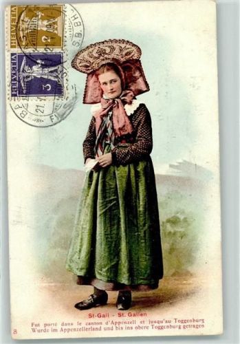 1909 - St Galler Trachtenfrau