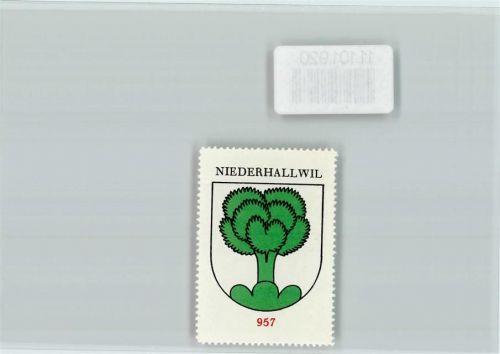 5705 Hallwil - Niederhallwil Vignette Wappen Kaffee Hag ca 1920-1940