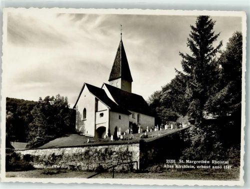 9430 St. Margrethen SG Foto AK Kirche Foto Gross
