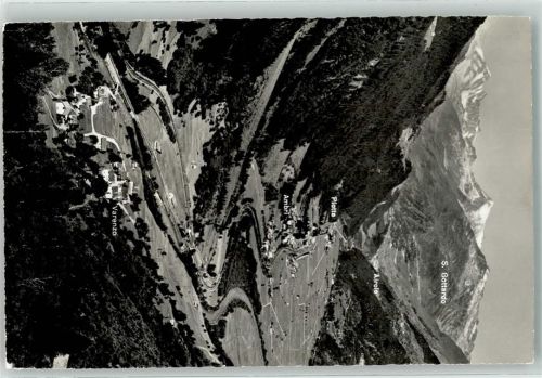 6775 Ambrì - Vogelschau Gotthardroute