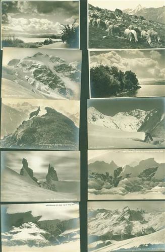 Lot mit 32 AK Fotografien um 1910/20 einige mehrfach Sammlung Schweiz Posten 21 bis 100 AK