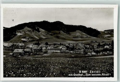 3532 Zäziwil - Zäziwil mit Gasthof Zum weissen Rössli