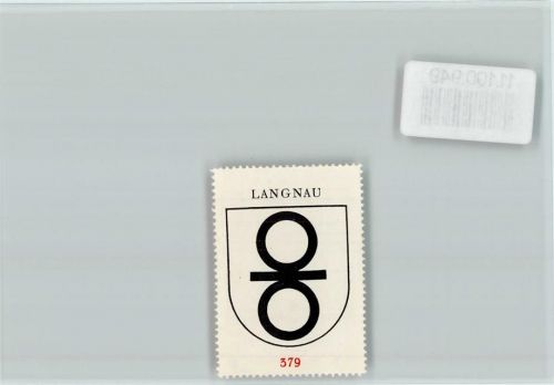 8135 Langnau am Albis - Vignette Wappen Kaffee Hag ca 1920-1940