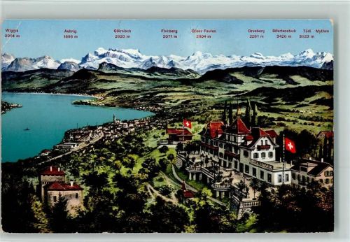 8803 Rüschlikon 1933 Gebrauchsspuren Hotel Belvoir AK