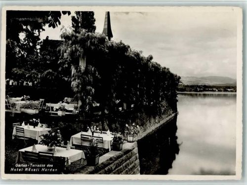 8640 Hurden - Garten-Terrasse des Hotel Rössli Oberer Zürichsee
