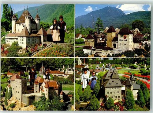 6815 Melide - Swissminiatur Schloss Thun Lenzburg Burgdorf