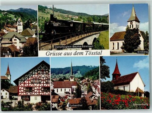 8344 Bäretswil - Bauma Sitzberg Wila Turbenthal Sternenberg Dampfzüglein