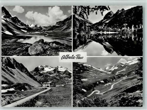 Albula - Albula-Pass Ortsansichten 4-Bildaufnahme