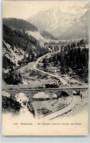 Albulabahn 1908 - Viadukte