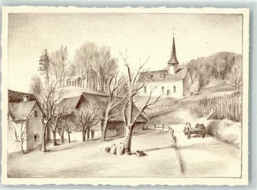 8477 Oberstammheim Künstlerkarte 100 Jahrfeier der Sekundarschule sign. Fritz Deringer