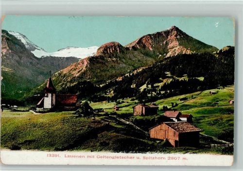 3782 Lauenen b. Gstaad - mit Geltengletscher und Spitzhorn