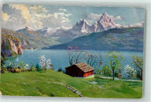 6441 Rütli Künstlerkarte sign. Kutscha Wiese